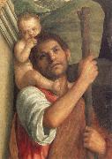 Gentile Bellini Detail of Saints Christopher,Jerome,and Louis Germany oil painting artist